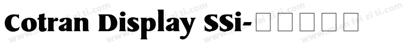Cotran Display SSi字体转换